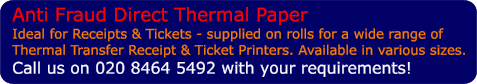Anti Fraud Thermal Receipt Paper